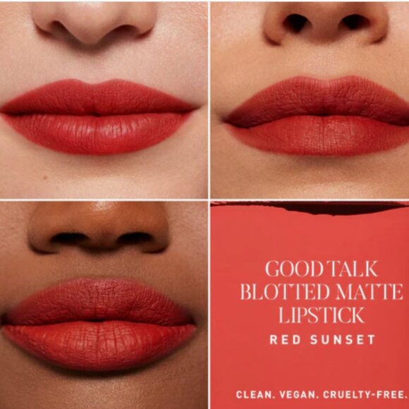 🌼 MORPHE 2 Good Talk Blotted Matte Lipstick - Red Sunset NIB - Picture 3 of 9